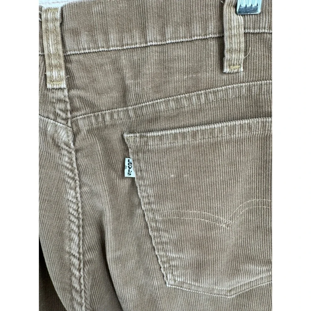 Levis 519 Corduroy Jeans Mens 30x30 Tan Vintage 80s Straight‎ Leg Pants